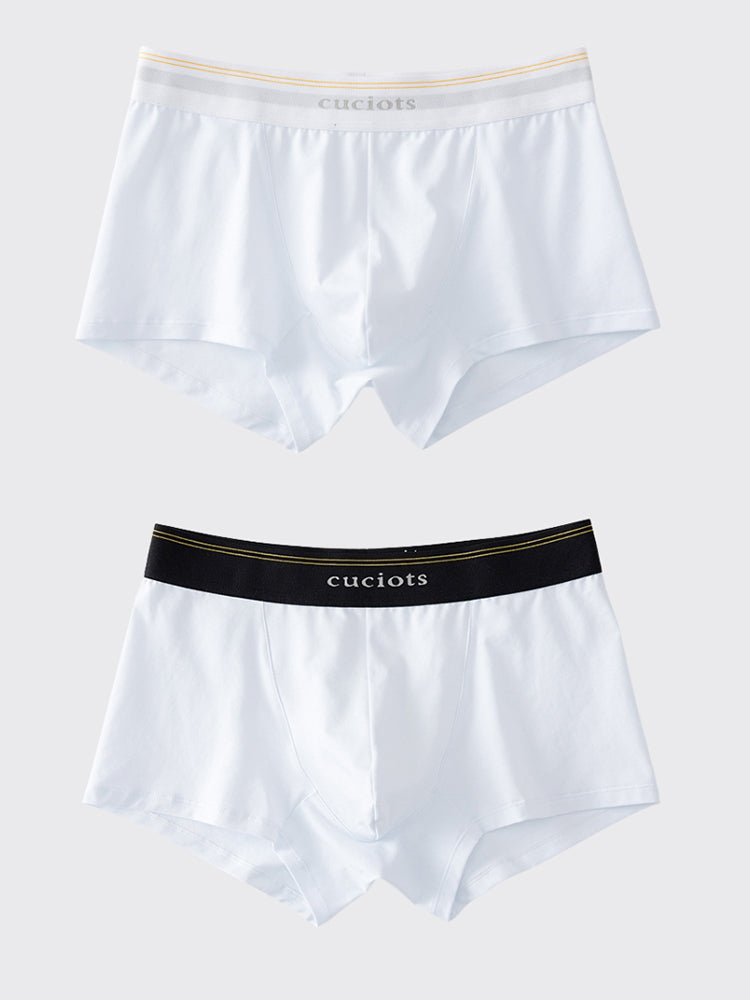 Orlvs-underwear-2 Pack Men's U-Pouch Cotton Moisture Wicking Trunks-gay-underwear