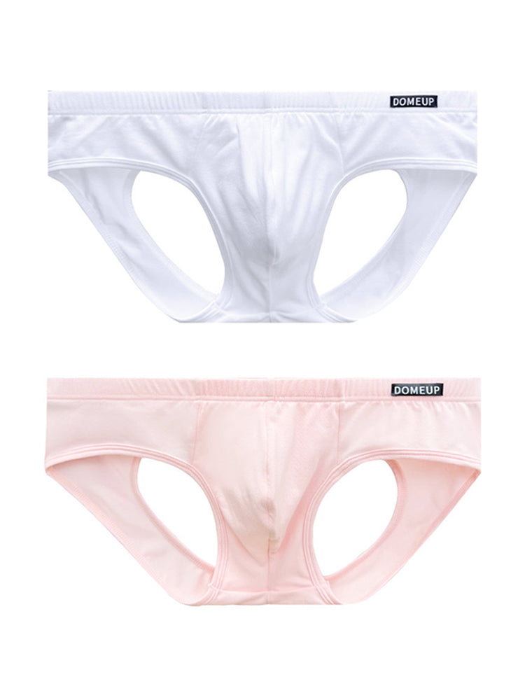 ORLVS Men's 2-Pack Pouch Jockstraps with U-Pouch and Hollow Side Cutouts
