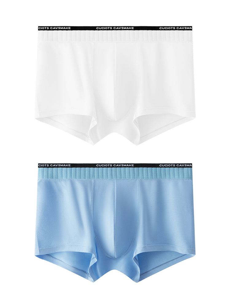 ORLVS Men's 2-Pack Cotton Pouch Trunks with Large Pouch Design