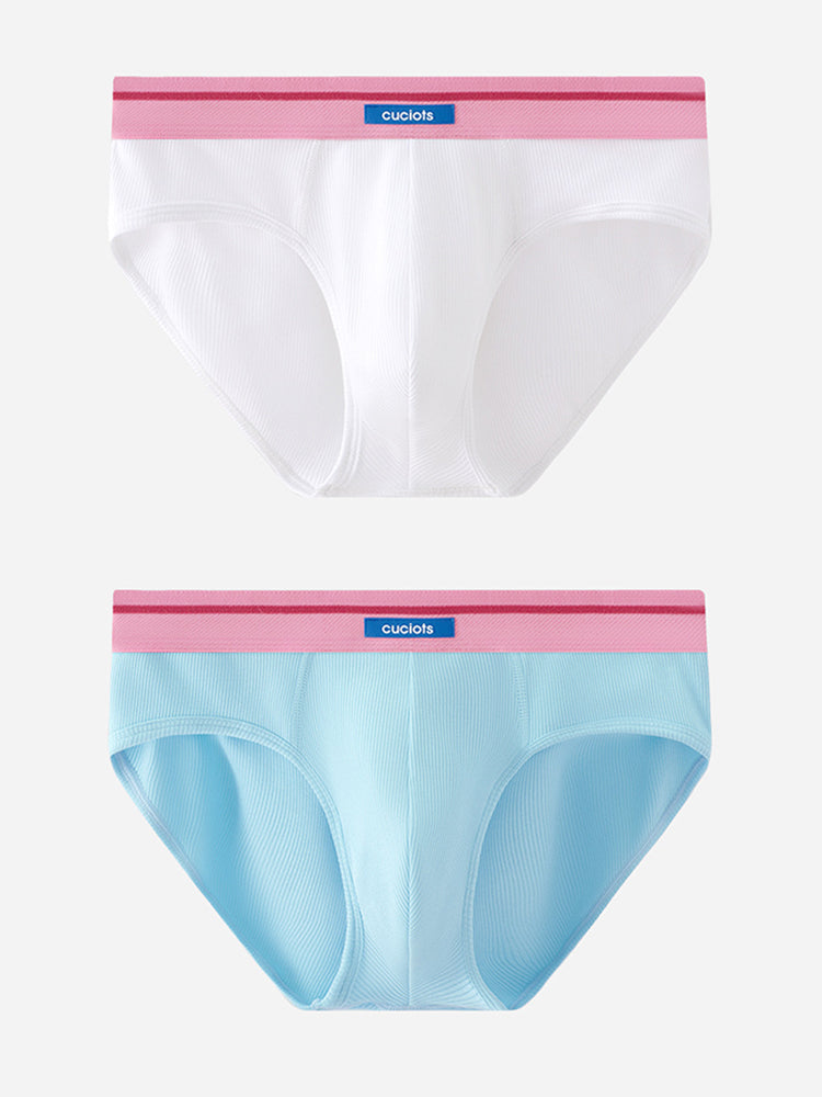 Orlvs-underwear-2 Pack Men's U-Pouch Modal Support Breathable Briefs-gay-underwear