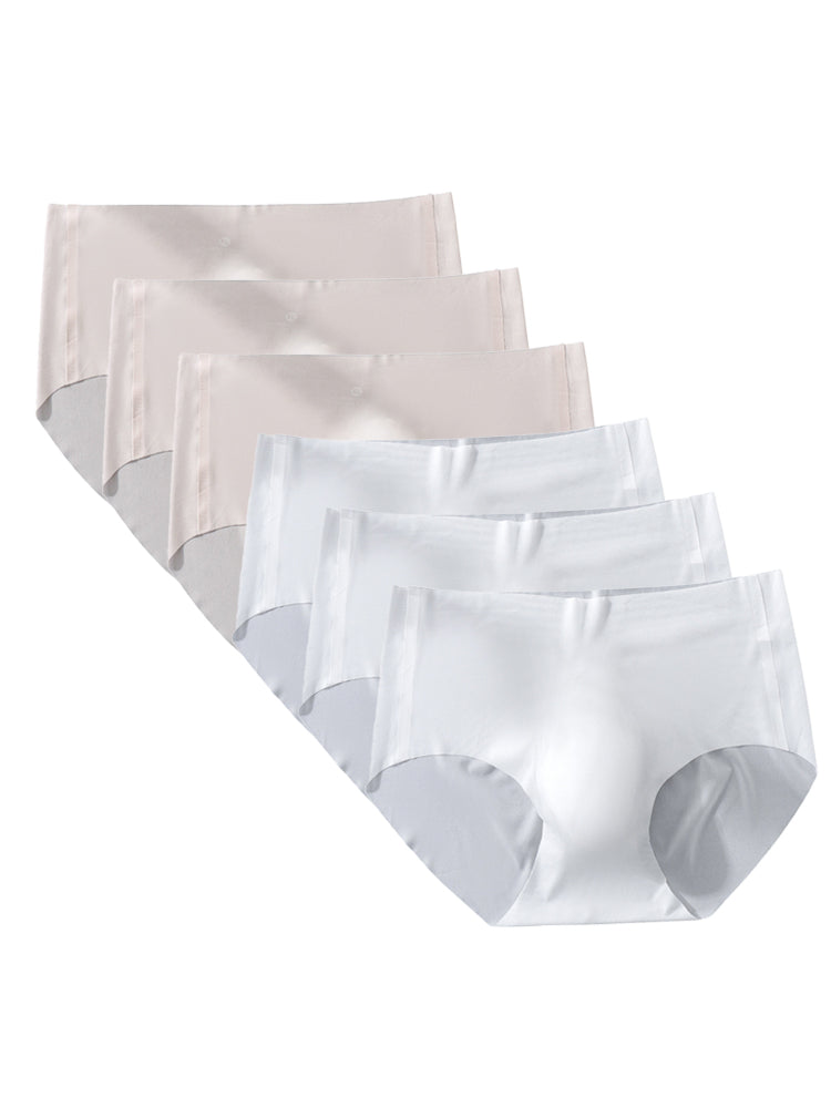 ORLVS Men's 6-Pack Low-Rise Molded Pouch Briefs with Seamless Back
