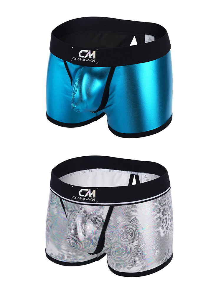 Orlvs-underwear-2 Pack Men's Front & Back Open 3D Pouch Trunks-gay-underwear