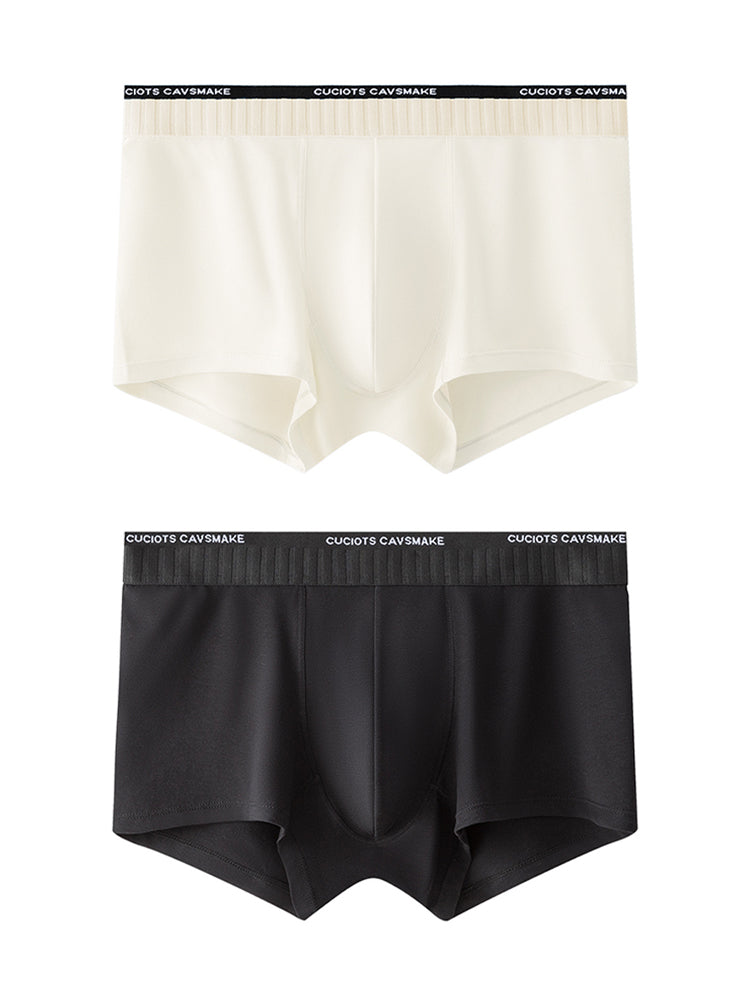 ORLVS Men's 2-Pack Cotton Pouch Trunks with Large Pouch Design