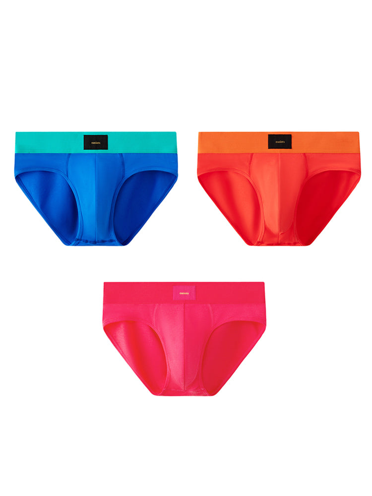 Orlvs-underwear-3 Pack Men's 7A Antibacterial Large Pouch Breathable Briefs-gay-underwear