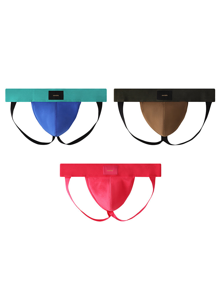 Orlvs-underwear-3 Pack Men's Anti-Cling 3D Large Pouch Slim Fit High Elastic Jockstraps-gay-underwear
