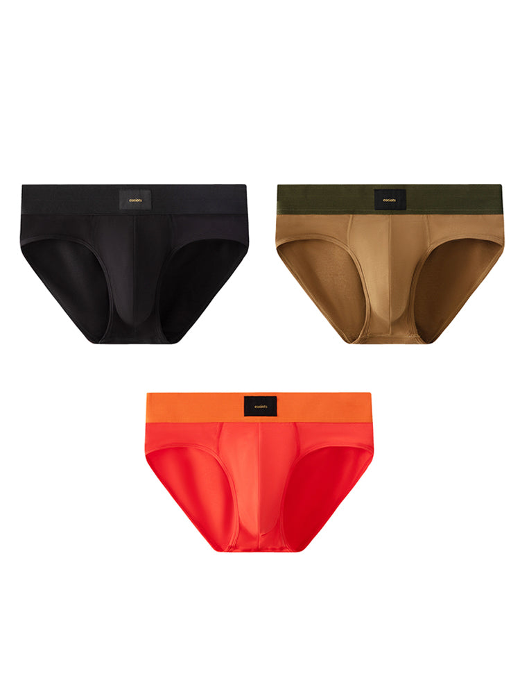 Orlvs-underwear-3 Pack Men's 7A Antibacterial Large Pouch Breathable Briefs-gay-underwear