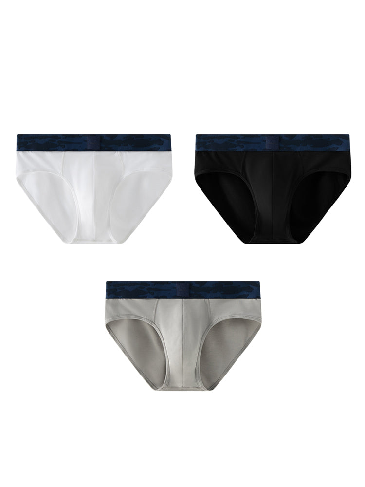 Orlvs-underwear-3 Pack Men's U-Pouch Moisture Wicking Antibacterial Breathable Briefs-gay-underwear