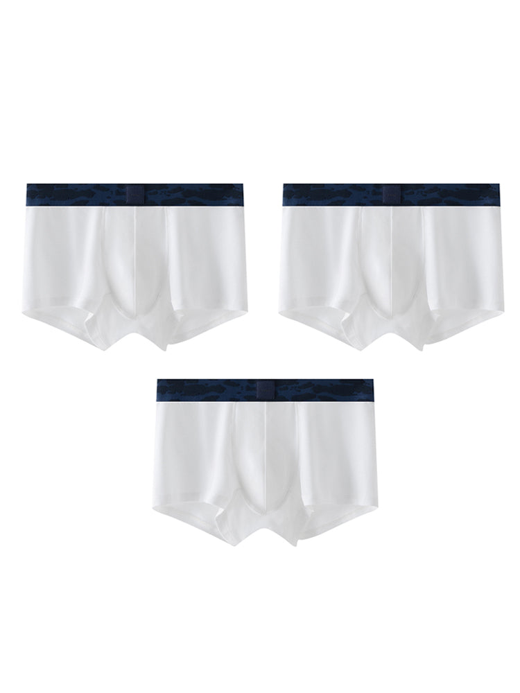 Orlvs-underwear-3 Pack Men's Modal 7A Antibacterial Moisture Wicking Quick Dry U-Pouch Trunks-gay-underwear