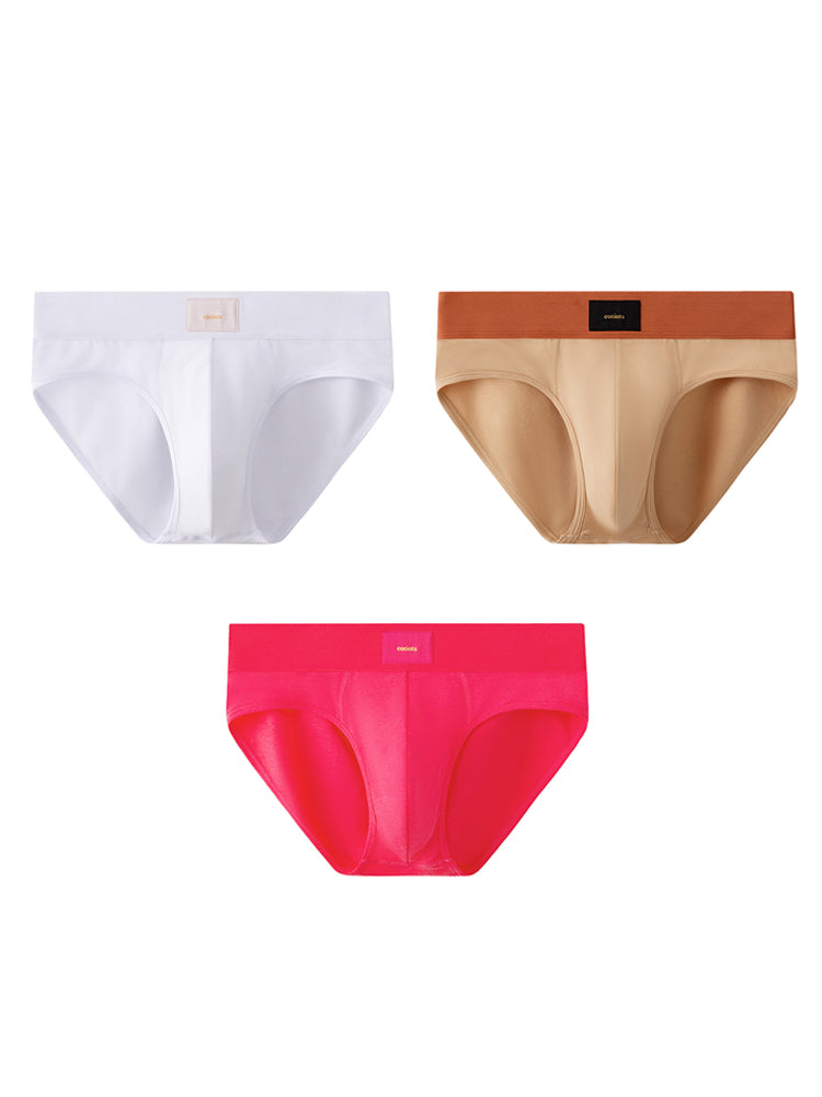 Orlvs-underwear-3 Pack Men's 7A Antibacterial Large Pouch Breathable Briefs-gay-underwear