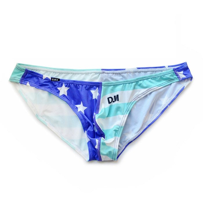 ORVLS Desmiit Stars + Stripes Ultra Thin Swim Briefs gay underwear
