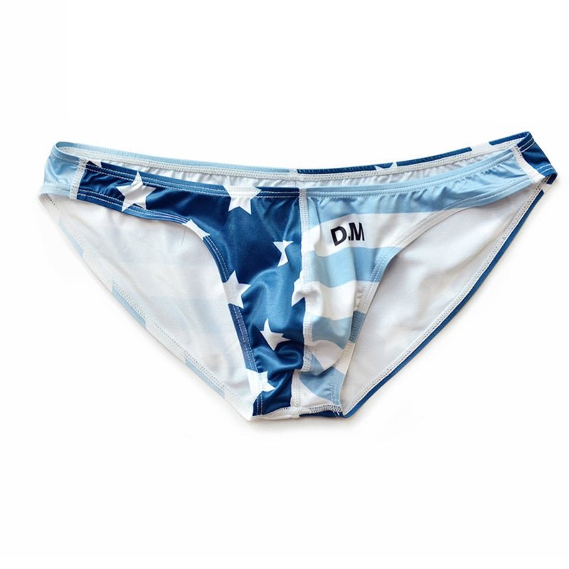 ORVLS Desmiit Stars + Stripes Ultra Thin Swim Briefs gay underwear