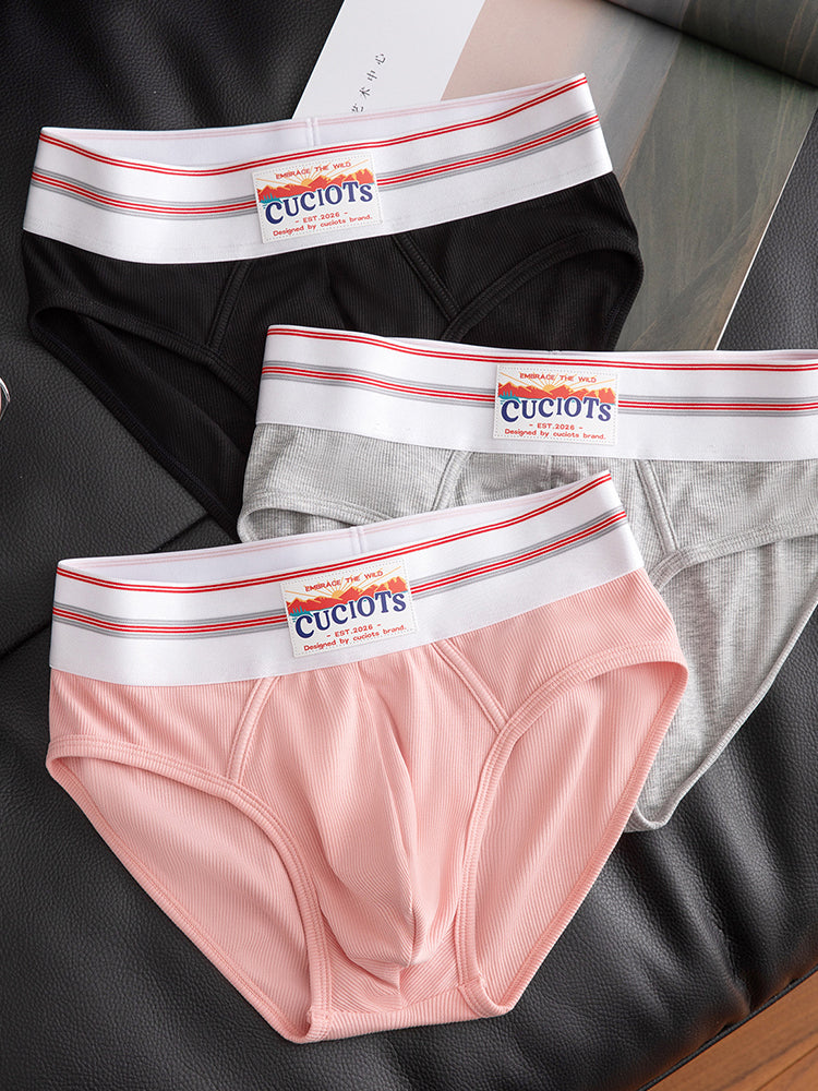 Orlvs-underwear-2 Pack Men's Modal U-Pouch Anti-Cling Breathable Quick Dry Briefs-gay-underwear