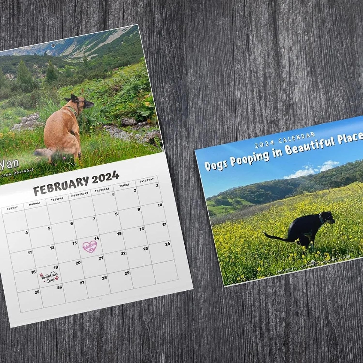 🦮2024  Gift Prank Calendar, Funniest Calendar of The Century|"Artistic expression" of Furry Friends