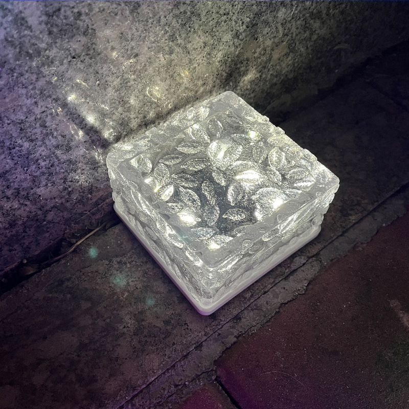  💡Solar LED Floor Light Outdoor Glass Brick Light Ice Brick Light 💡