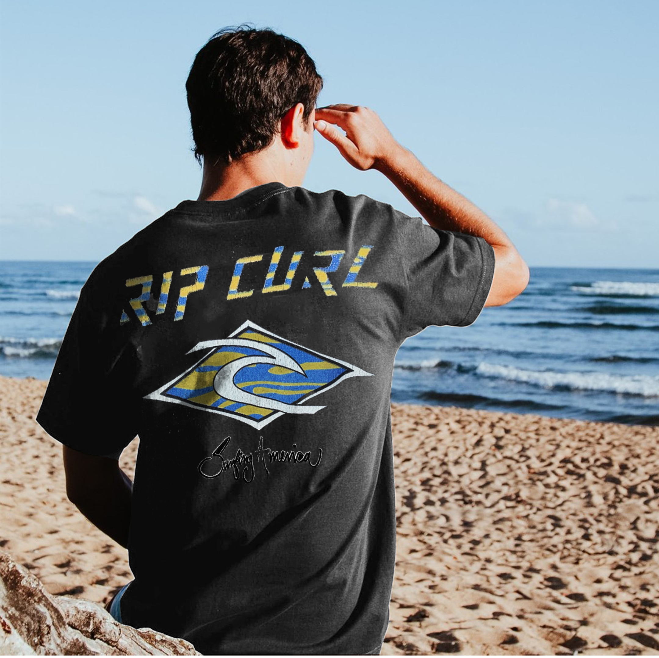 Unisex Vintage RC Surf Wear Printed T-shirt