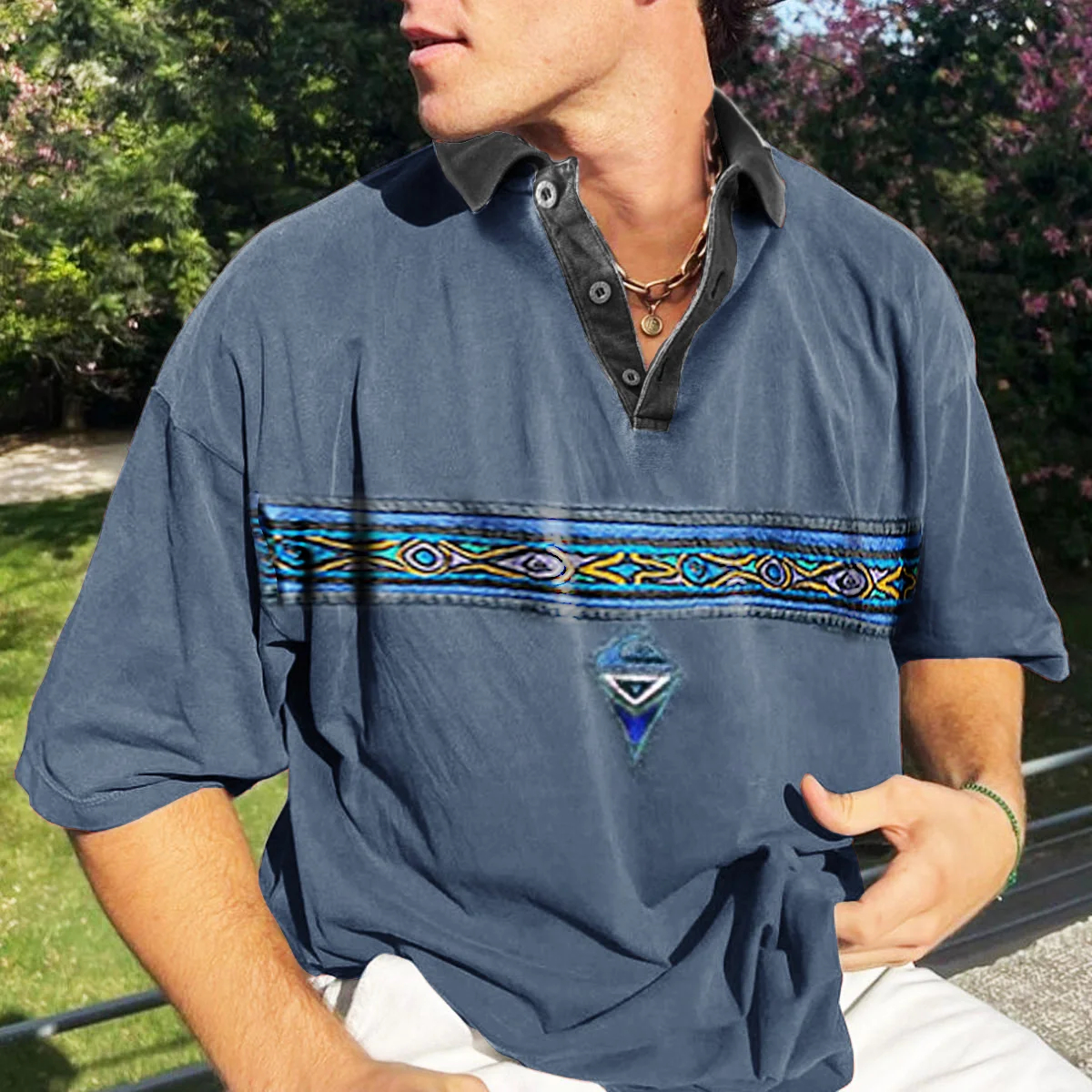 Men'S Vintage Holiday Surf Polo T-Shirt