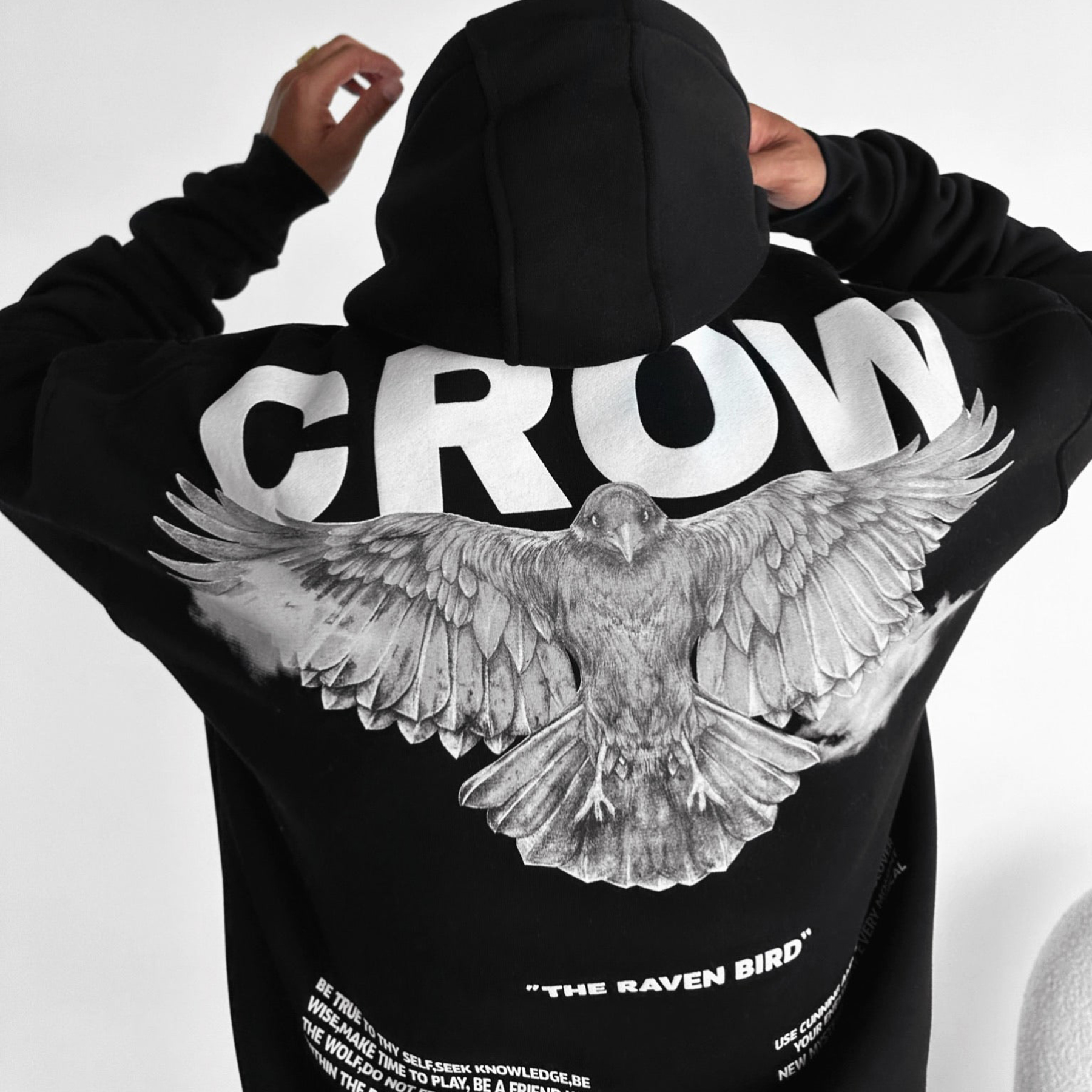 Oversize Crow Hoodie