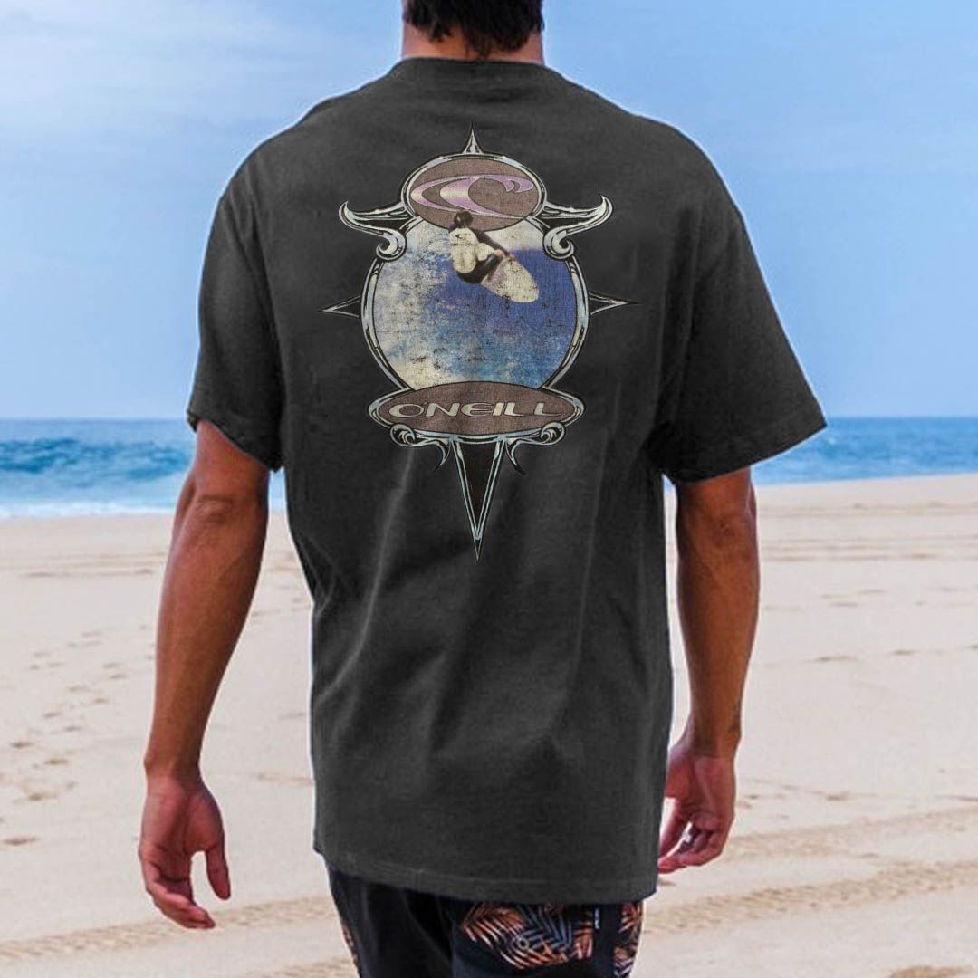 Men's Vintage 90s Oneill Surf Beach Short Sleeve T-Shirt