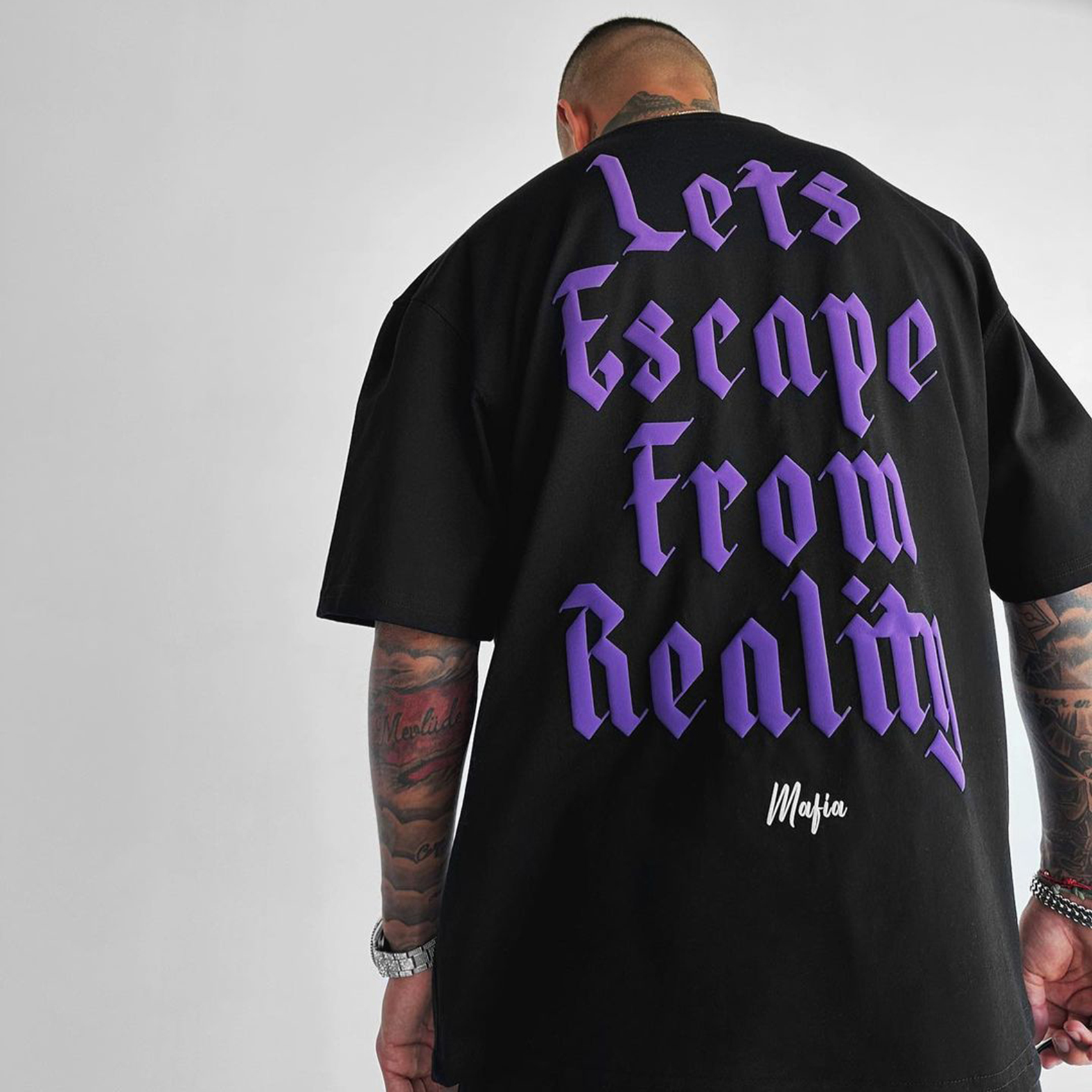 Oversized Men's Let's Escape From Reality Short Sleeve T-Shirt