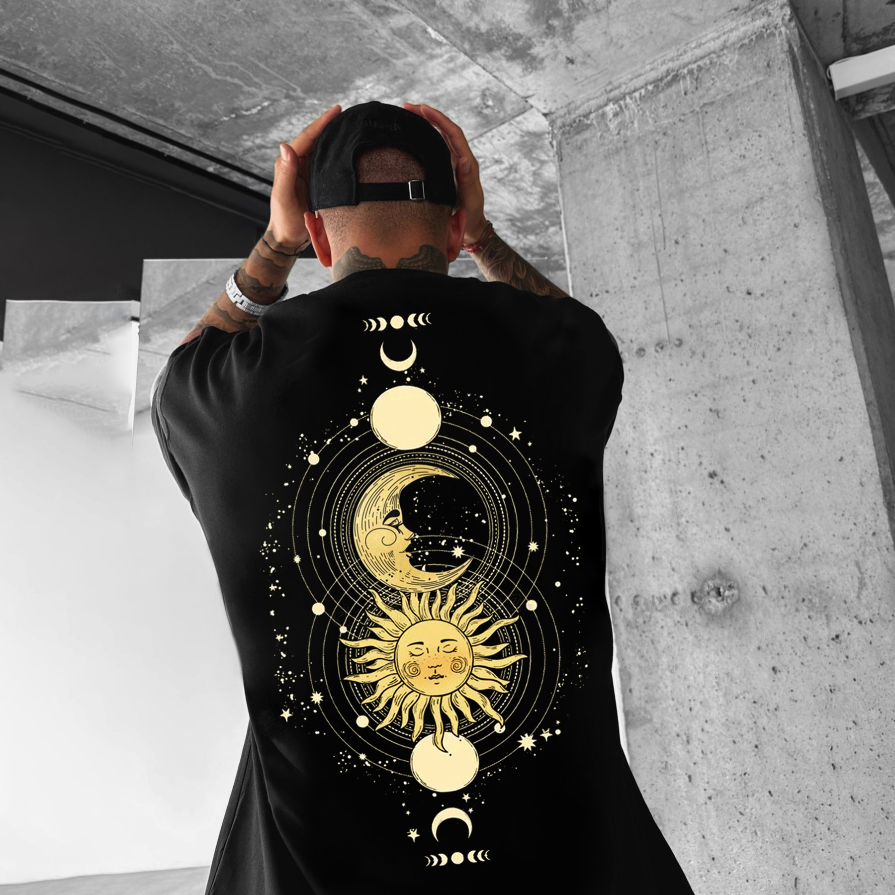Let The Sun Warm Your Soul Let The Moon Ease Your Mind Oversize Tee