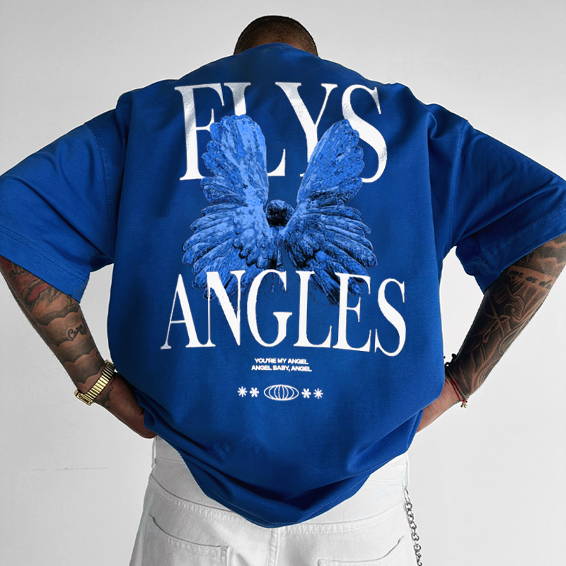 Oversized "Flys Angles" Tee