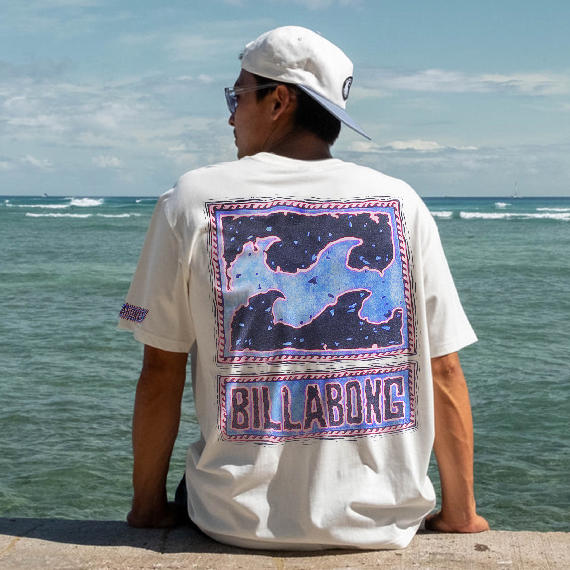 Unisex Vintage BLB Surf Wear Printed T-shirt