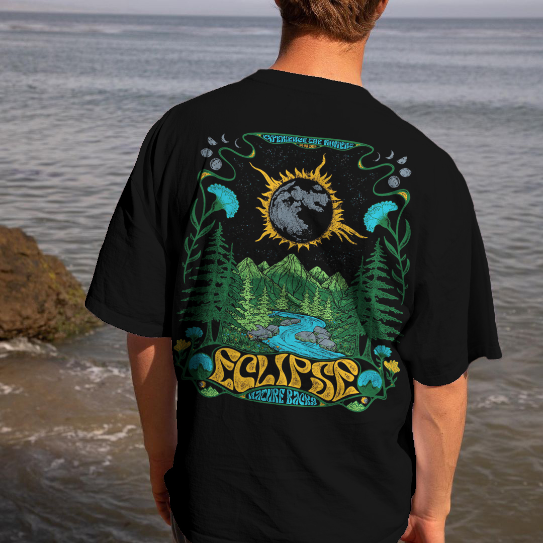 Unisex Vintage Holiday Surfwear Printed T-Shirt