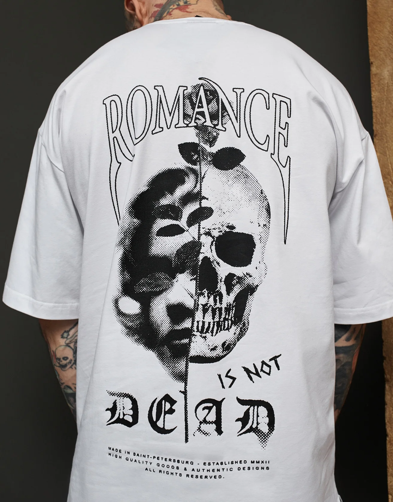 ROMANCE Printed Round Neck T-Shirt