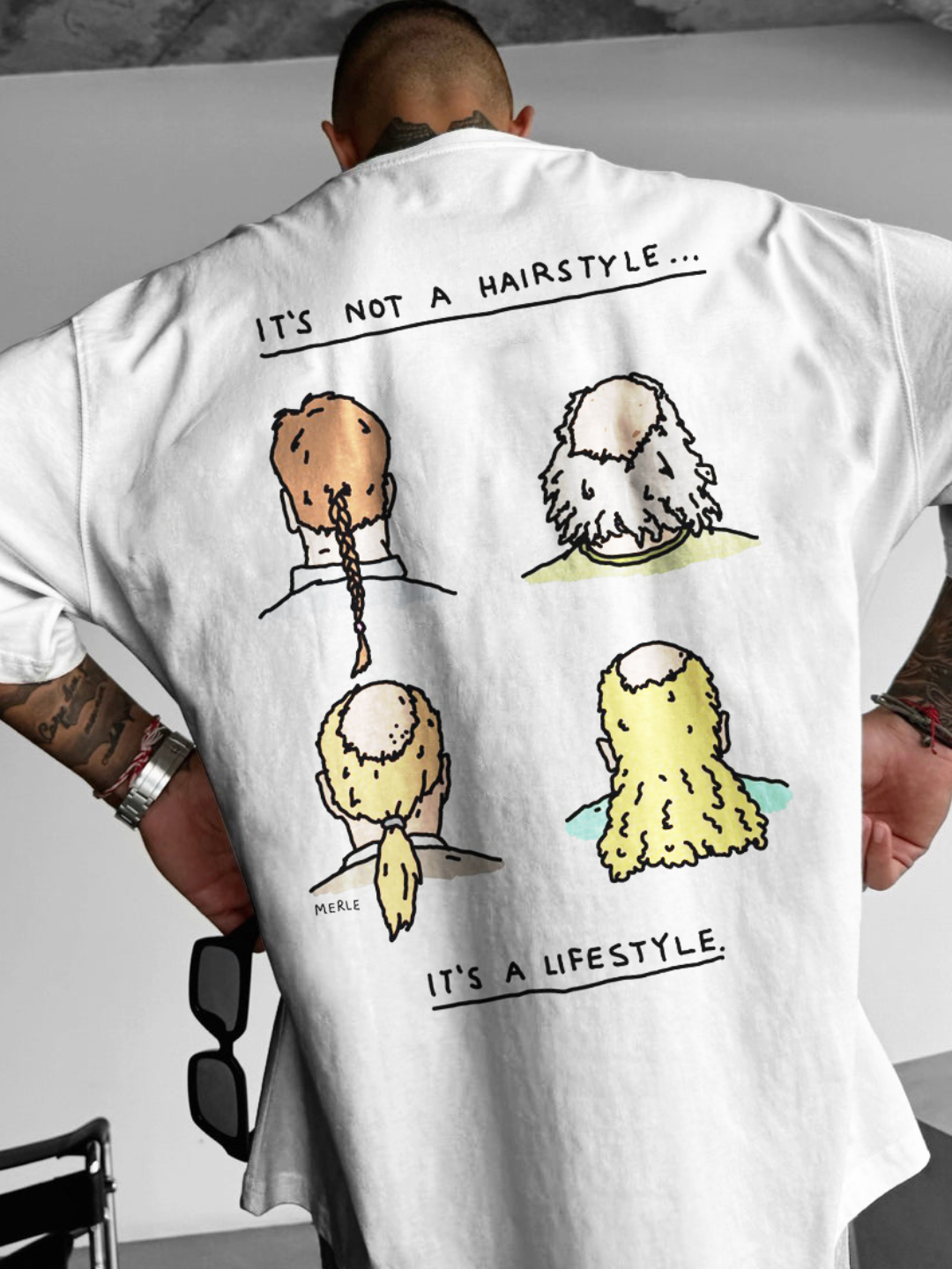 "It's not a hairstyle, It's a lifestyle." Skate T-shirt