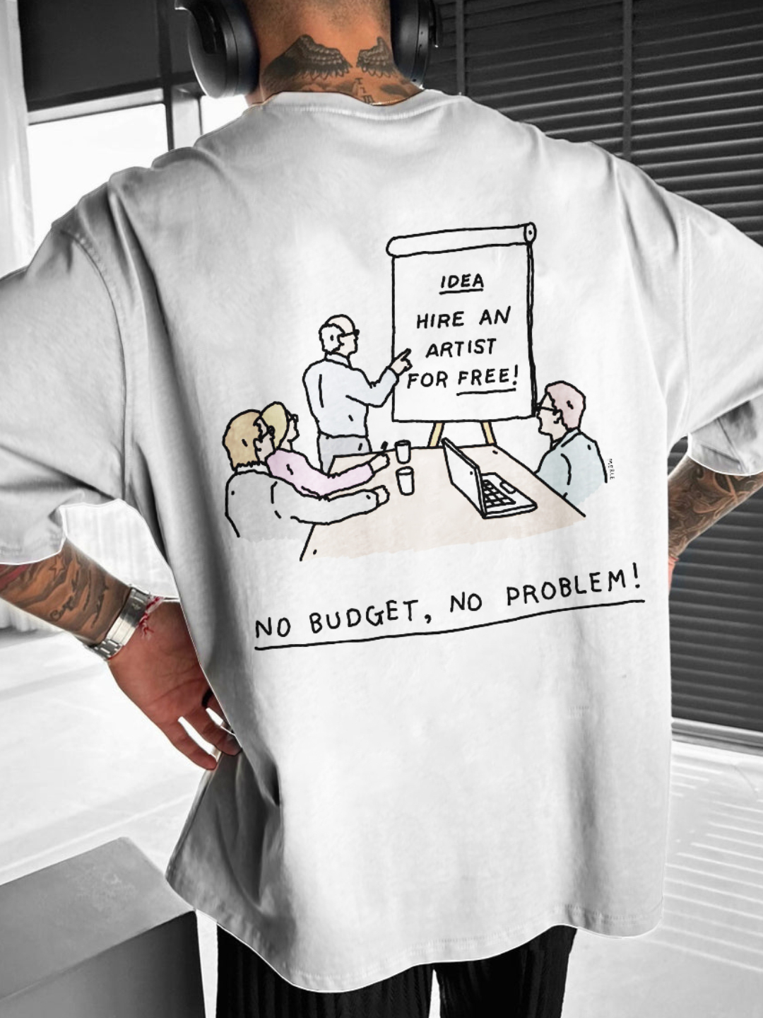 "No Budget, No Problem" Skate T-shirt