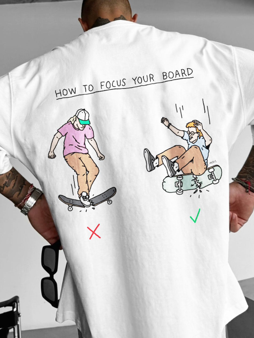 "How to focus your board" Skate T-shirt