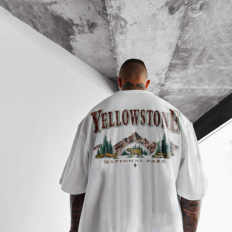 Oversized Vintage 'Yellowstone' T-Shirt