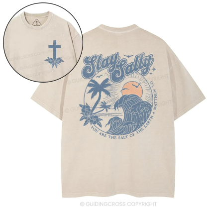 Stay Salty Christian Washed T-Shirt (1) 