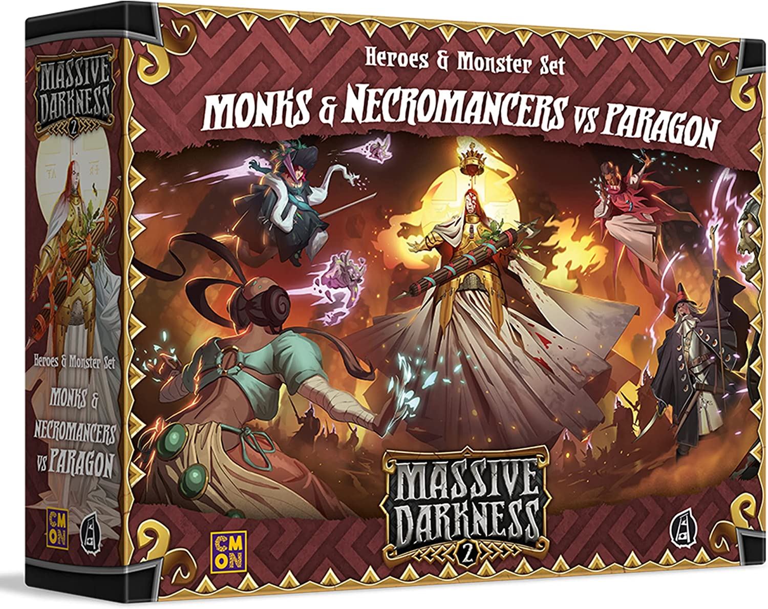 Monks and Necromancers vs The Paragon: Massive Darkness 2 Board Game ...