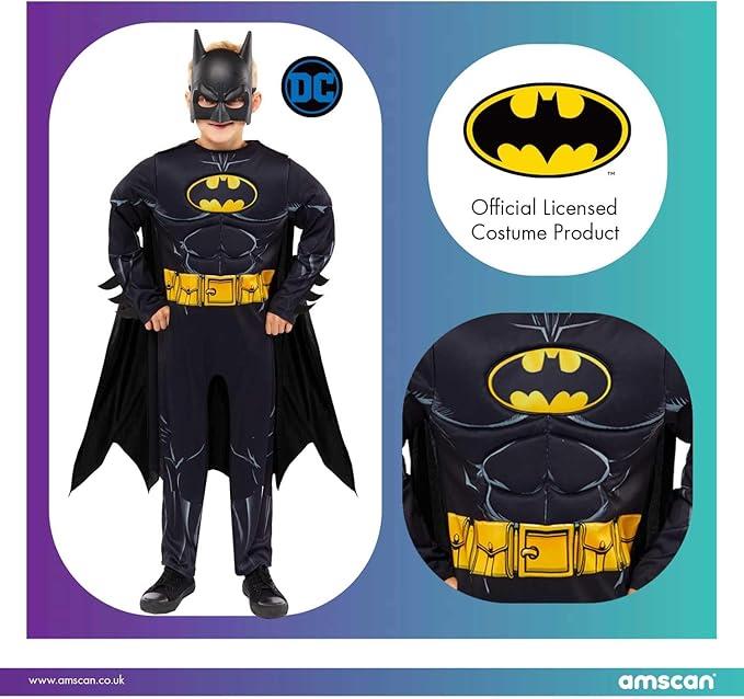 Batman Comic Boys Child Costume Age 6-8 Years
