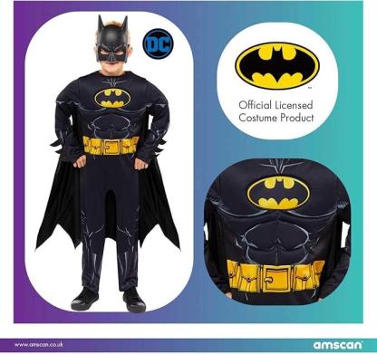 Batman Comic Boys Child Costume Age 6-8 Years