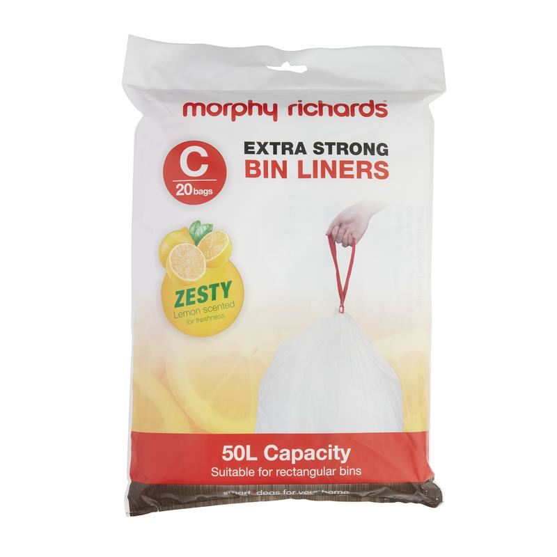 Morphy Richards Lemon Scented 50L Bin Liners 365games.co.uk 365