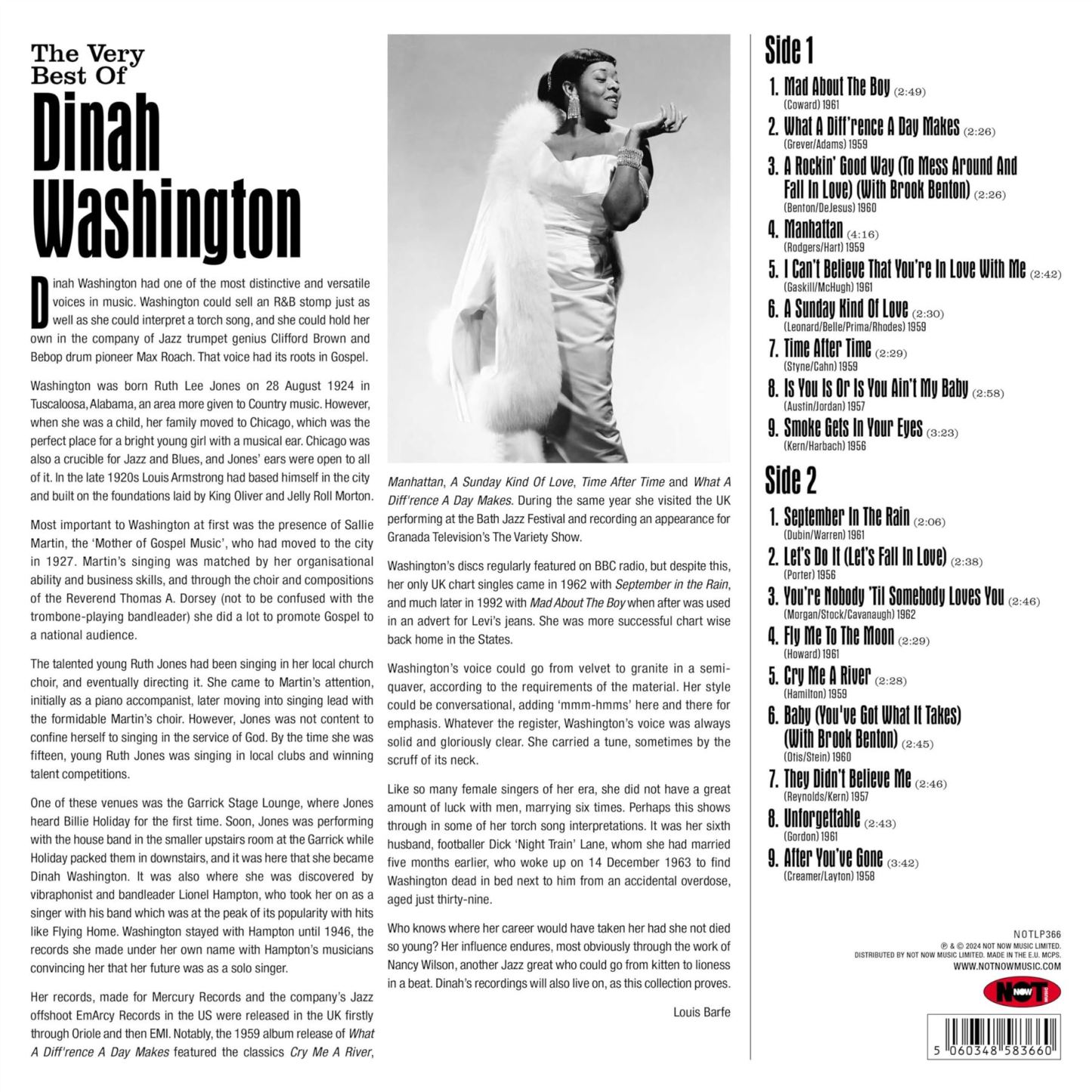 DINAH WASHINGTON - The Very Best Of Red Vinyl