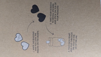 Reasons Why I Love You Jar - With Scratch to reveal cards