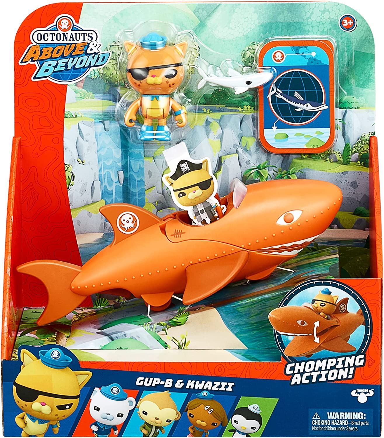 Octonauts Above & Beyond Gup-B & Kwazii Deluxe Toy Vehicle & Figure