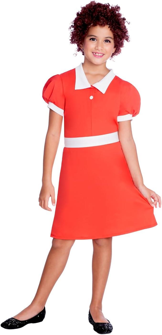 Orphan Annie Child Costume - Age 6-8 Years