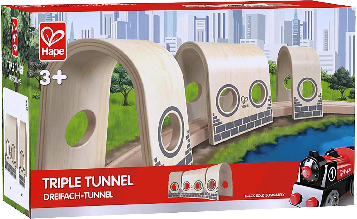 Hape Triple Tunnel Playset - 365games.co.uk | 365 Games UK