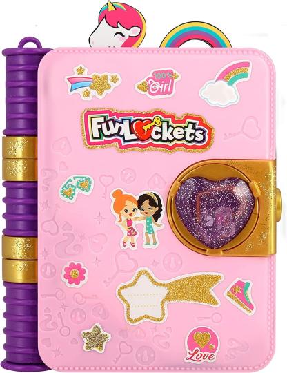 FunLockets Secret Journal Glitter Edition