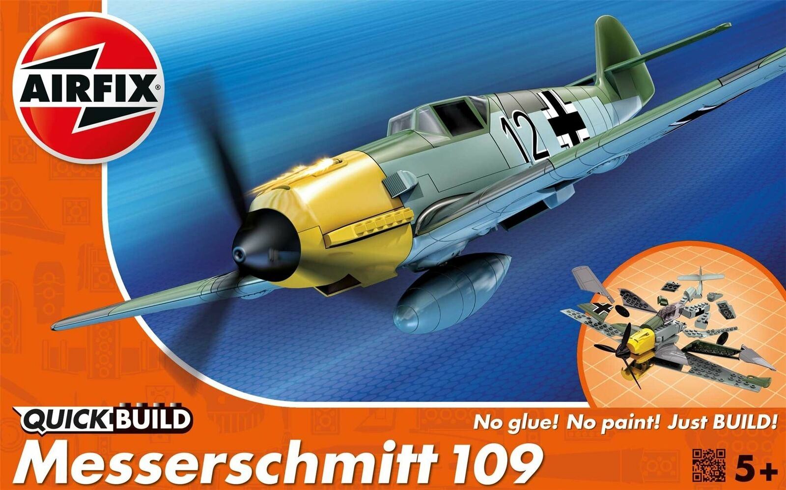 365Games.co.uk Unisex Messerschmitt Bf109 Quickbuild Air Fix Model Kit