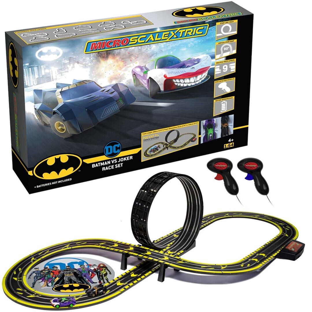 Micro Scalextric Batman vs Joker Racing Set
