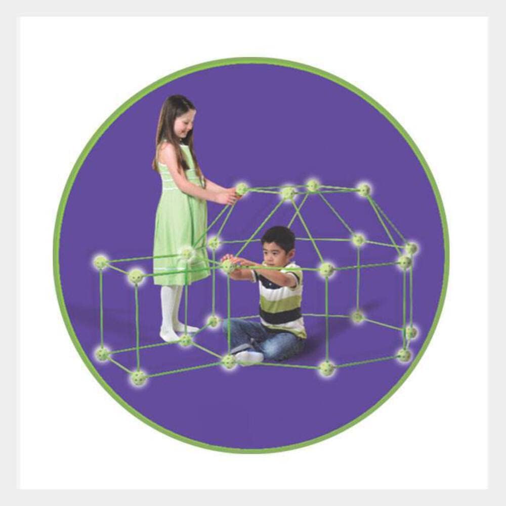 Crazy Forts Glow in the Dark Edition 69 Pieces Fort Building Kit