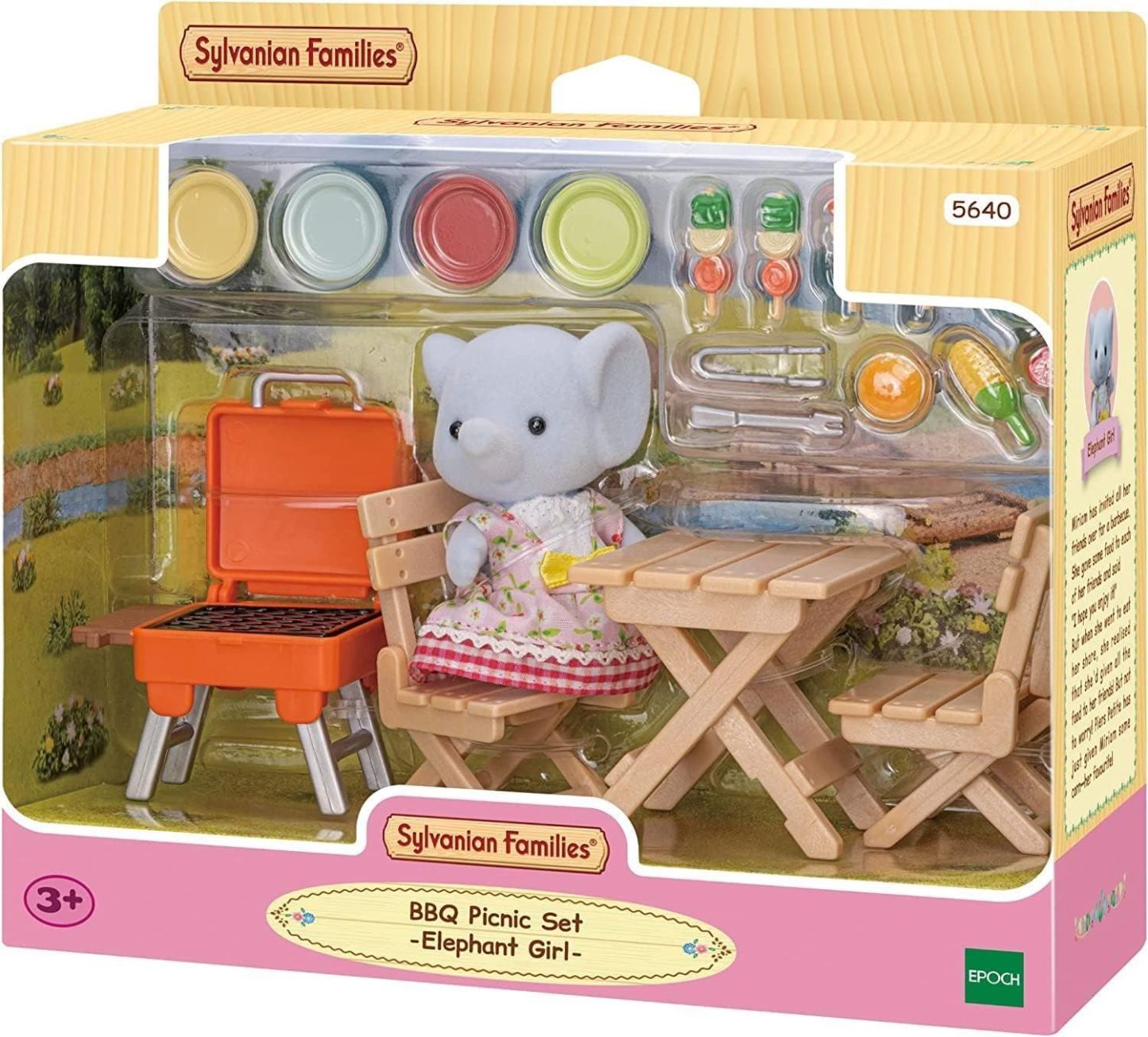 Sylvanian Families BBQ Picnic Set Elephant Girl (5640)