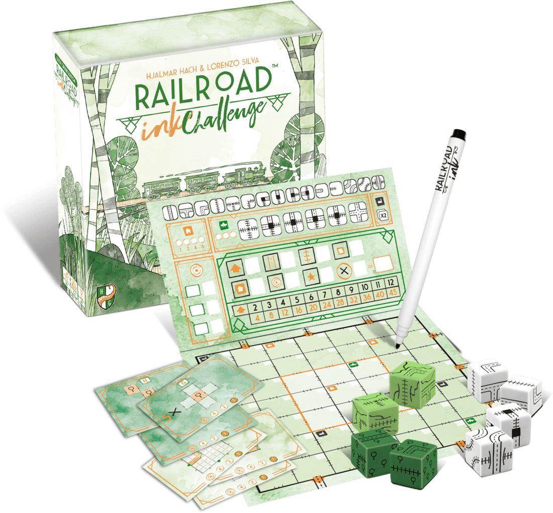 Railroad Ink Challenge - Lush Green Edition Board Game