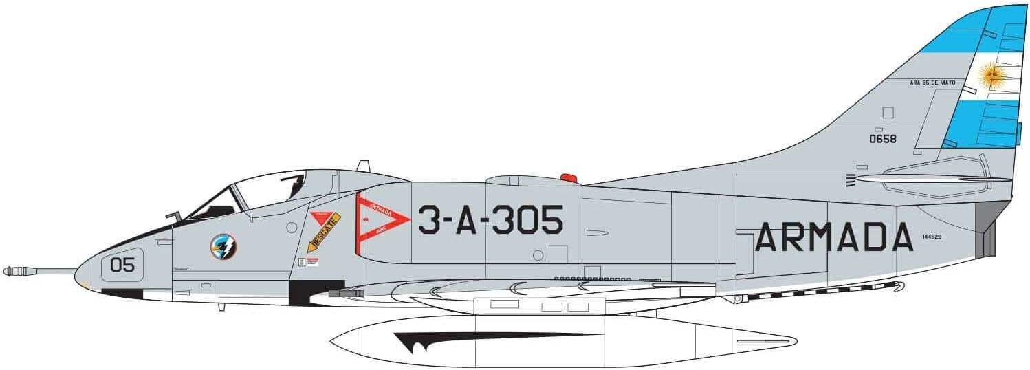 Douglas A-4B/Q Skyhawk 1:72 Series 3 Air Fix Model Kit