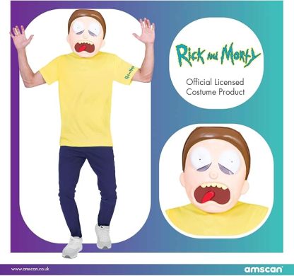 Rick and Morty - Morty Costume - Adult Size Large / Xlarge
